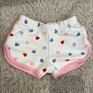 Beaufort Bonnet Co Heart Patterned Baby girls Shorts 0-6 months
